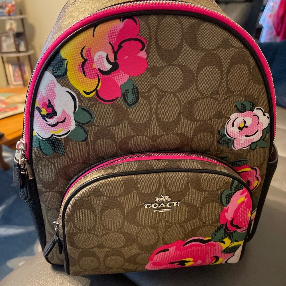 COACH SIGNATURE ROSE BACKPACK BRAND NEW